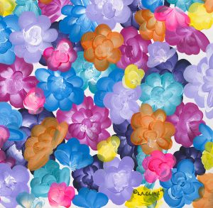 Modern Abstract Wall Art "Flower Power"